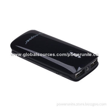 Fashionable Portable Dual-USB Port 4,400mAh Mobile Power Bank for Portable Power, 101*47*25mm Size